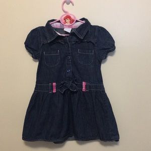 Denim dress for little girls